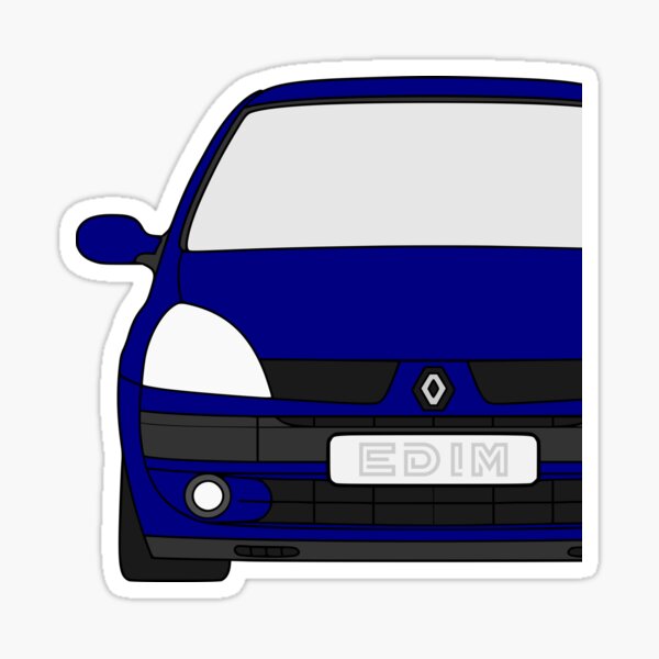 Renault Clio facelift 2001-2004 blue color" Sticker for Sale | Redbubble
