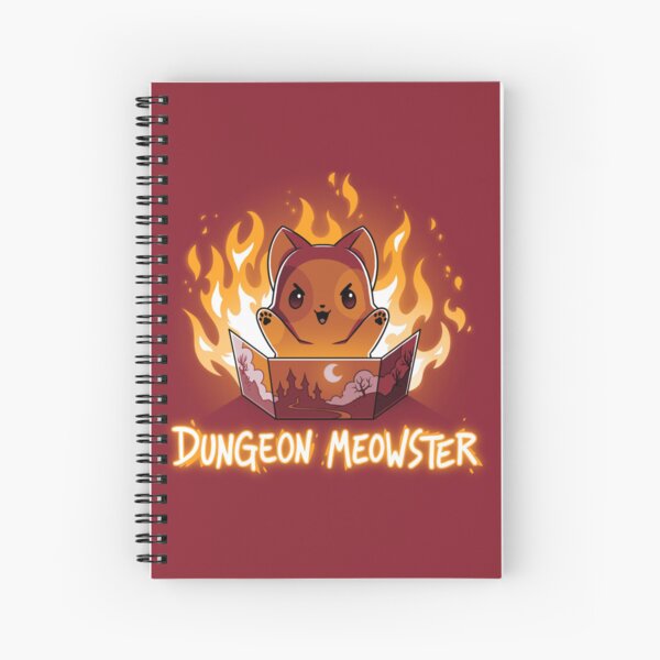 Dungeon Meowster / Cute Evil Cat Spiral Notebook