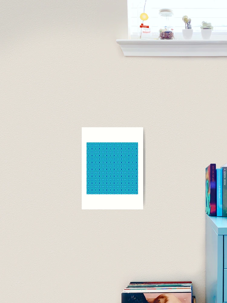 Thumbnail 2 of 3, Art Print, Light blue pattern designed and sold by Work of art Shop.