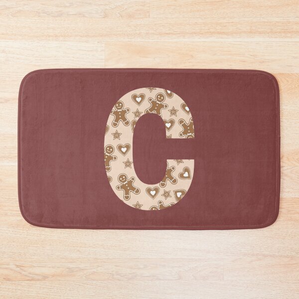 Item preview, Gingerbread Pattern Monogram Letter C designed and sold by Coffee Lifestyle.