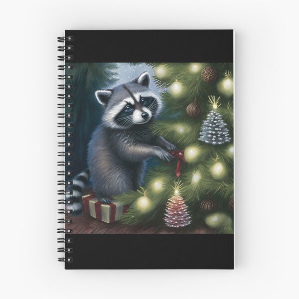 Item preview, Raccoon Christmas tree  |   Nature Raccoon |  Cute Raccoon designed and sold by TeeARTHY.