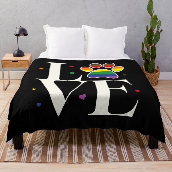 Item preview, LGBTQ Love Dog Paw designed and sold by Queer Pride Shop.