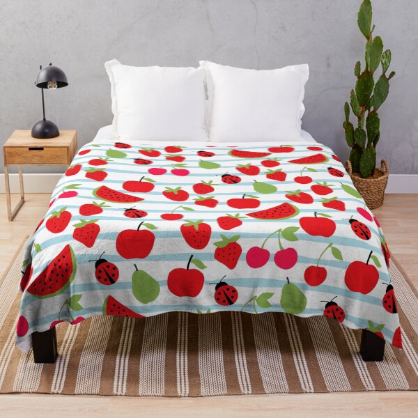 Item preview, Cute Striped Summer Fruit Pattern designed and sold by kapotka.