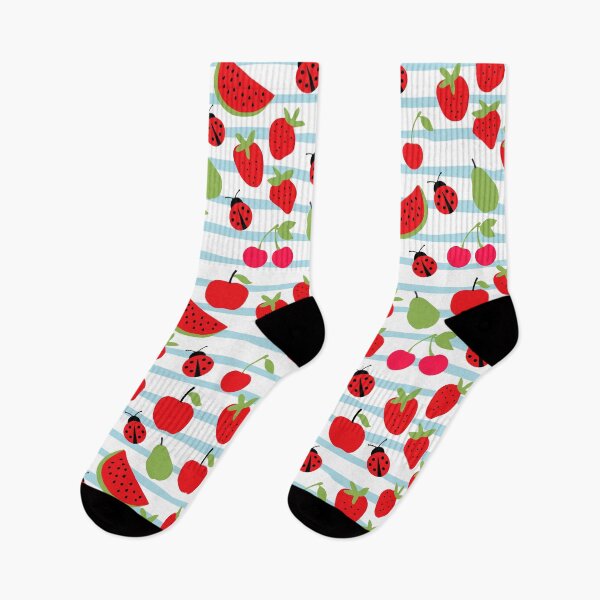 Item preview, Cute Striped Summer Fruit Pattern designed and sold by kapotka.