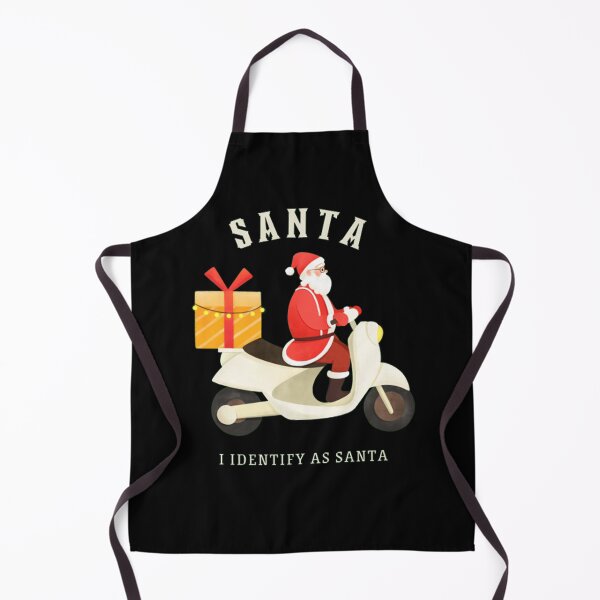 Item preview, I Identify As Santa Funny Christmas Pajamas For Dad X Mas - Santa on a Scooter designed and sold by shellagrash.