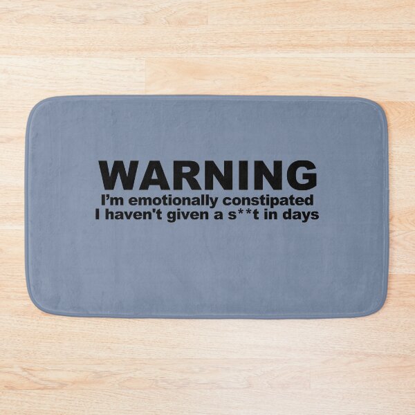 Item preview, Warning: I am emotionally constipated designed and sold by BrixtonWords.