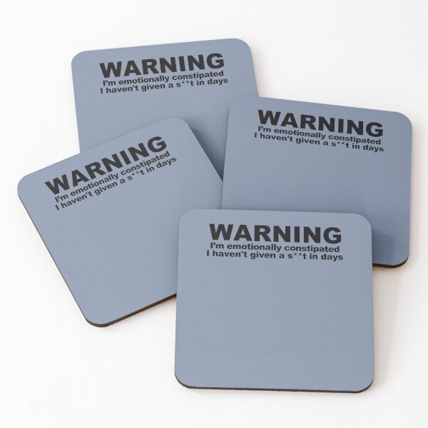 Item preview, Warning: I am emotionally constipated designed and sold by BrixtonWords.