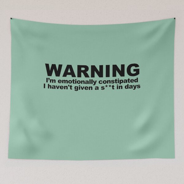 Item preview, Warning: I am emotionally constipated designed and sold by BrixtonWords.