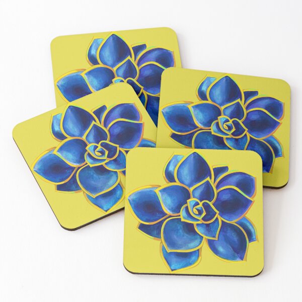 Item preview, Blue Rose Echeveria Succulent in Watercolor designed and sold by Savi Singh.