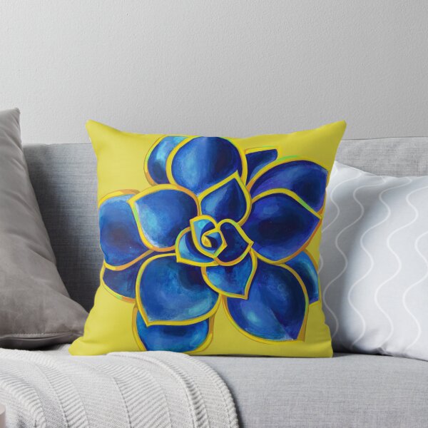 Item preview, Blue Rose Echeveria Succulent in Watercolor designed and sold by Savi Singh.