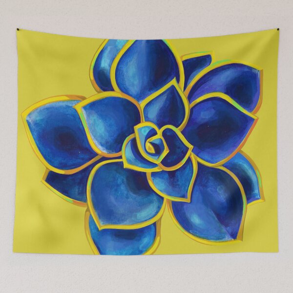 Item preview, Blue Rose Echeveria Succulent in Watercolor designed and sold by Savi Singh.