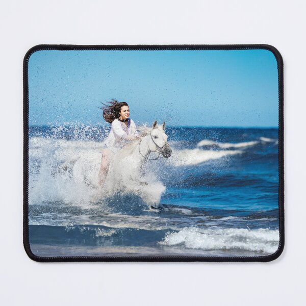 Item preview, Beautiful Woman horse riding by the seaside designed and sold by HofTao.