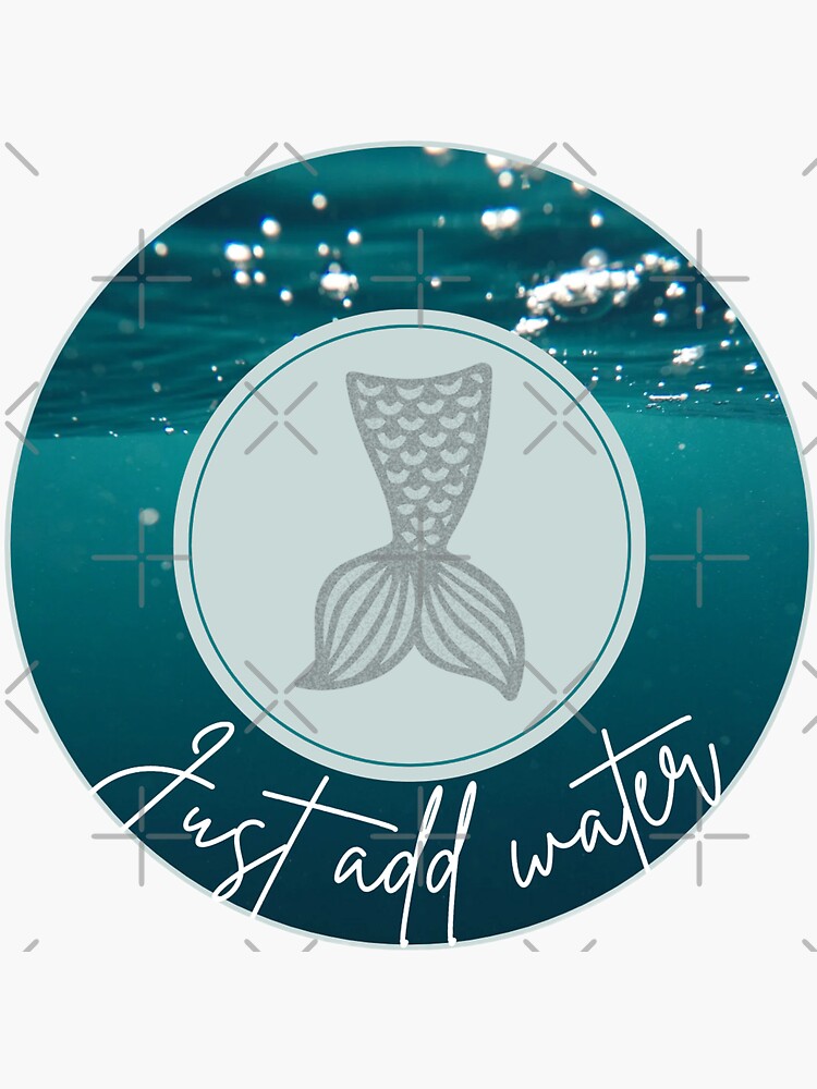 "Just add water logo" Sticker for Sale by DeeEdition Redbubble
