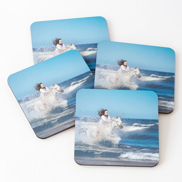 Item preview, Beautiful Woman horse riding by the seaside  designed and sold by HofTao.