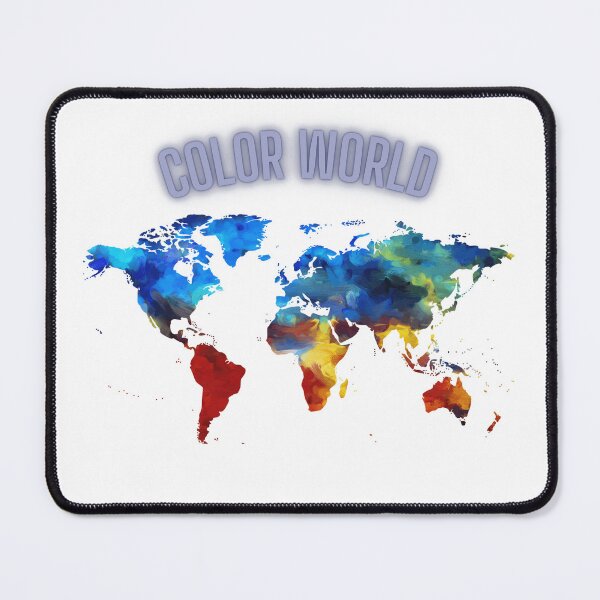 Item preview, COLOR WORLD-COLORING WORLD MAP-HOODIE designed and sold by joulay.