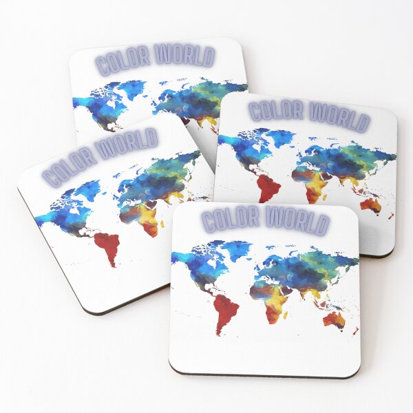 Item preview, COLOR WORLD-COLORING WORLD MAP-HOODIE designed and sold by joulay.