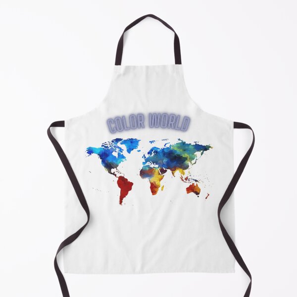 Item preview, COLOR WORLD-COLORING WORLD MAP-HOODIE designed and sold by joulay.