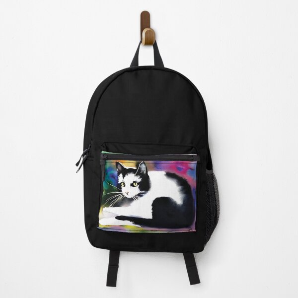 Item preview, black and white cat watercolor AI designed and sold by SBlagojevic.
