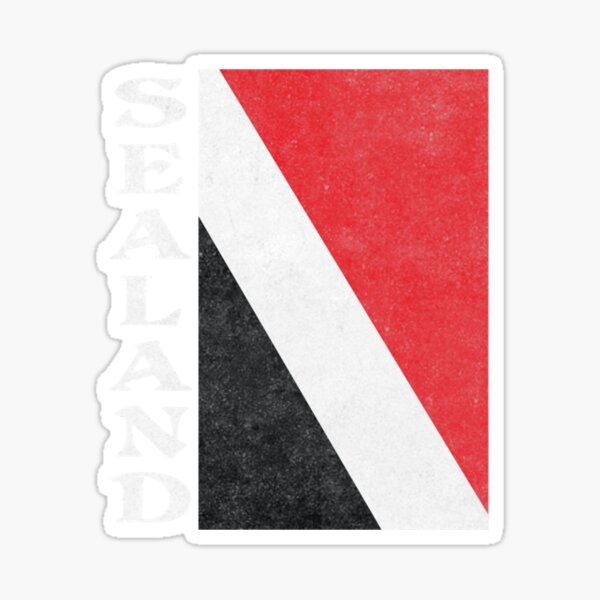 "Principality of Sealand Flag Sideway Flag" Sticker for Sale by meagankshlerin7 Redbubble