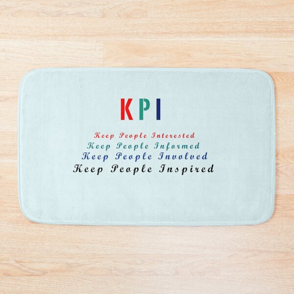 Item preview, KPI keep people interested informed involved inspired designed and sold by Mahe-Art.