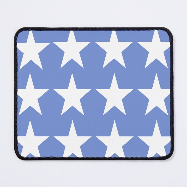 Item preview, Large WHITE and DANUBE BLUE STARS designed and sold by RachelMacht.