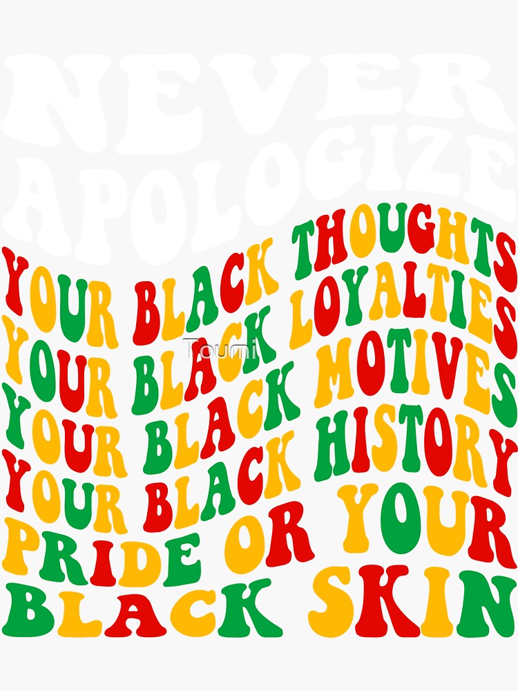 Never Apologize For Your Pride Grocery Bag African Black History DT02