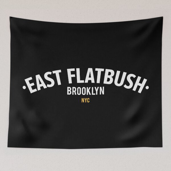 Item preview, New York Brooklyn - East Flatbush Brooklyn Lettering - East Flatbush Logo designed and sold by Boogosh.