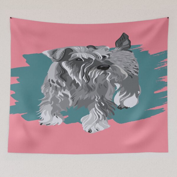 Item preview, Contemporary Grey Cute Miniature Schnauzer Dog  designed and sold by Puppies Galore!.