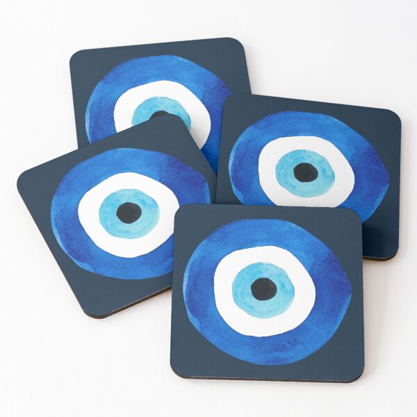 Item preview, EVIL EYE-turkish nazar (navy) designed and sold by BEATRIZ ABAITUA.