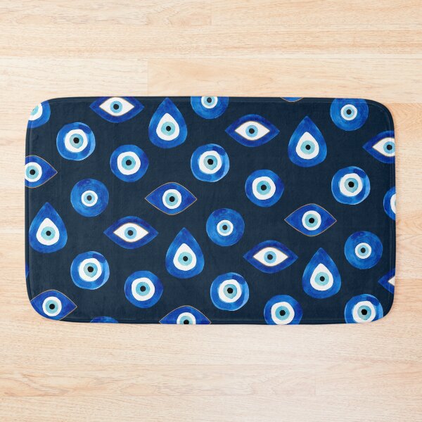 Item preview, EVIL EYE-turkish nazar (navy) designed and sold by BEATRIZ ABAITUA.
