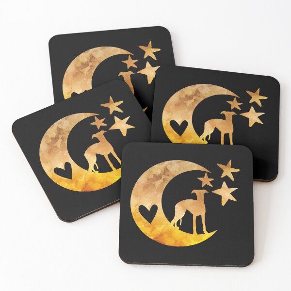 Item preview, Whippet Moon Stars Dog Art designed and sold by BittenByErmines.