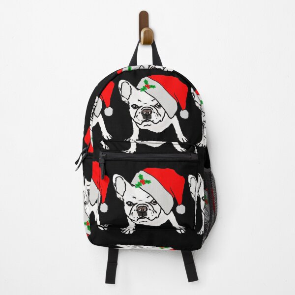 Item preview, Adorable Christmas French Bulldog Art – Festive Frenchie Dog in Santa Hat designed and sold by Vividality.