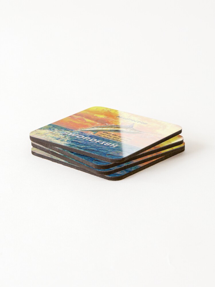 Thumbnail 4 of 5, Coasters (Set of 4), Misdirection designed and sold by DrawingAndText.
