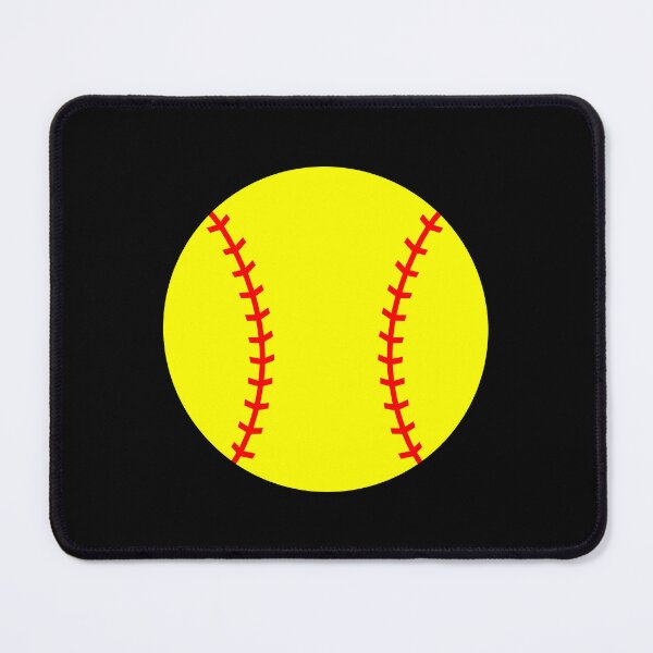 Item preview, Softball with Black Background Design designed and sold by beccaveedesigns.