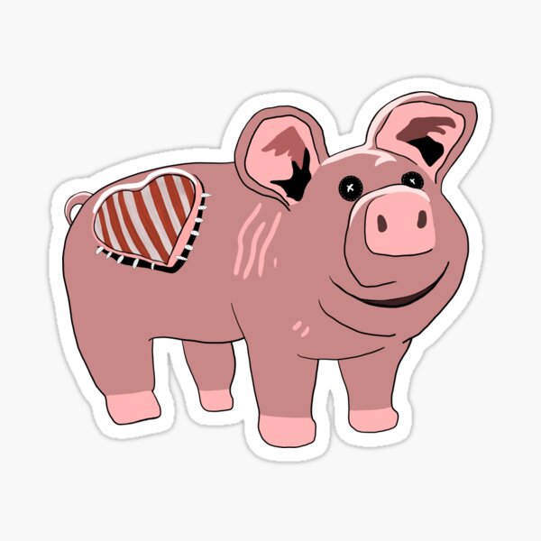 Slumberland Pig Plush  Sticker