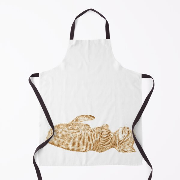 Item preview, Kitten sleeping on its back - brown colorized version designed and sold by SylvieG18.
