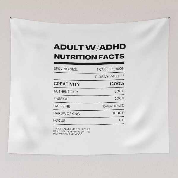 Item preview, ADHD Joke designed and sold by BuraxisQuotes.