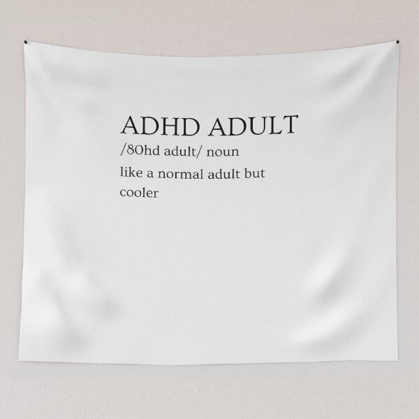 Item preview, ADHD Joke designed and sold by BuraxisQuotes.