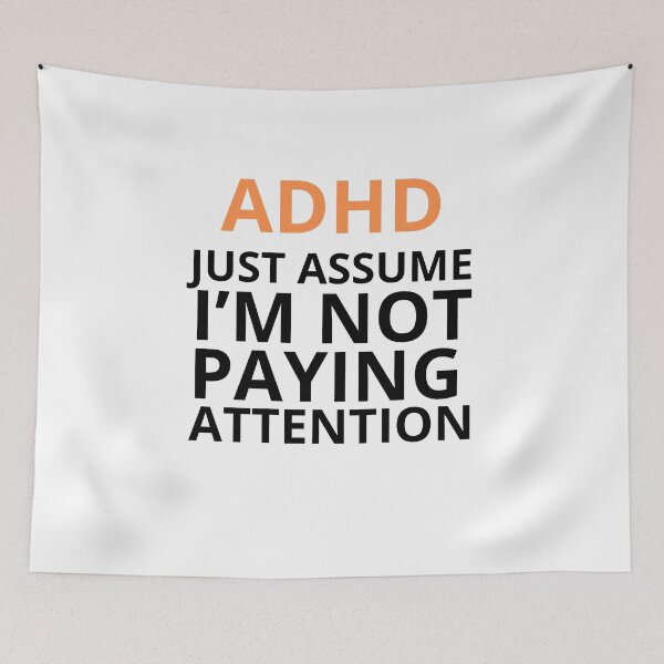 Item preview, ADHD Quote designed and sold by BuraxisQuotes.