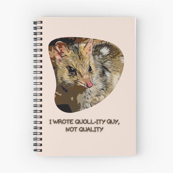 Item preview, I wrote quoll-ity guy, not quality Quoll designed and sold by ZoologistGal.