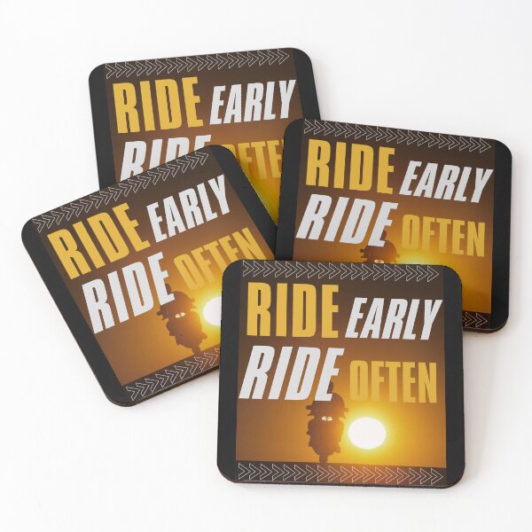 Item preview, Ride Early Ride Often 02 White Text designed and sold by TWMBDesigns.