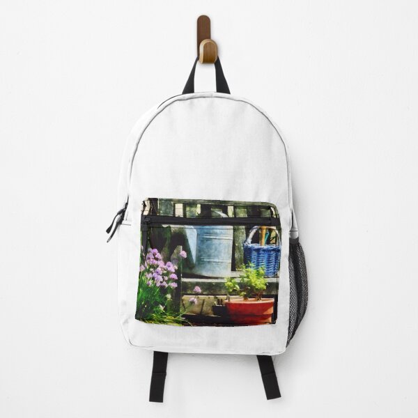 Item preview, Watering Can and Blue Basket designed and sold by Susan Savad.