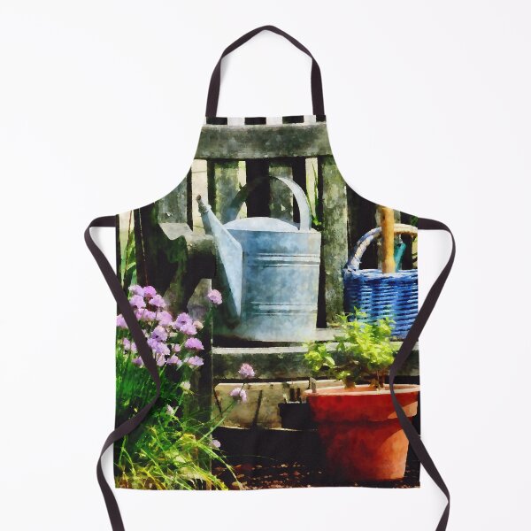 Item preview, Watering Can and Blue Basket designed and sold by Susan Savad.