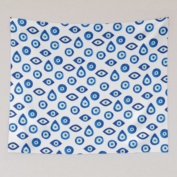 Item preview, EVIL EYE-turkish nazar (white) designed and sold by BEATRIZ ABAITUA.