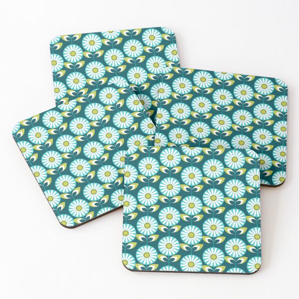 Item preview, Field of Daisies blue background designed and sold by pakanta.