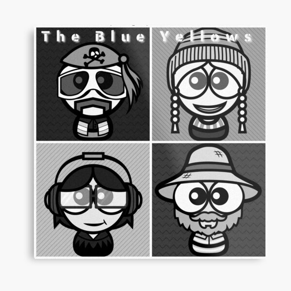 Monotone Band Avatar Image Metal Print
