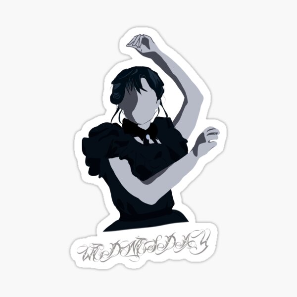 Wednesday dance Sticker
