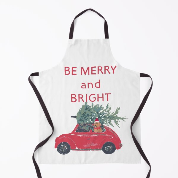 Item preview, Be Merry and Bright - Xmas watercolor illustration with golden retriever designed and sold by Katarina Roccella.