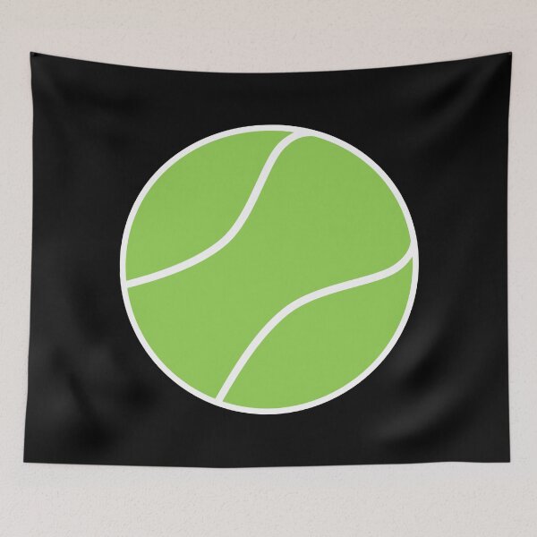 Item preview, Tennis ball with Black Background Design designed and sold by beccaveedesigns.