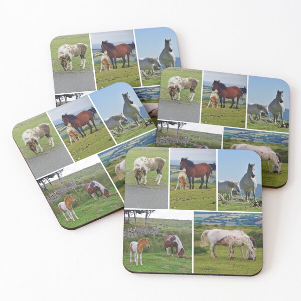 Item preview, Dartmoor Ponies Collage - Devon England designed and sold by lezvee.